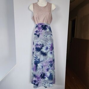 Vayola vintage floral Maxi skirt